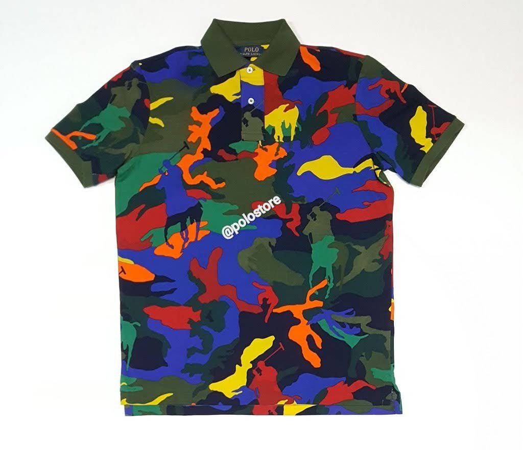 Nwt Polo Big & Tall Camo Big Pony Print Polo