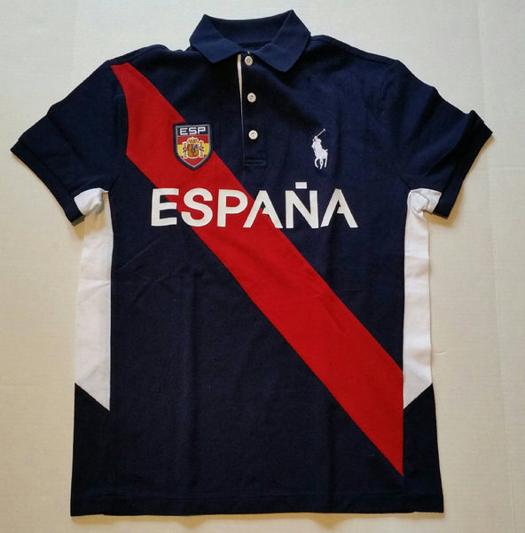 Nwt Polo Ralph Lauren Espana Big Pony Custom Slim Fit Polo - Unique Style