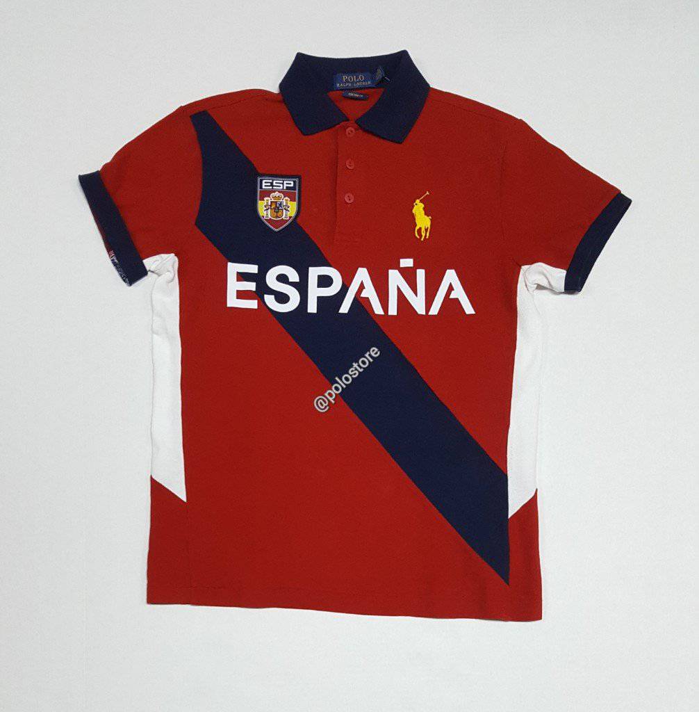 Nwt Polo Ralph Lauren Espana Big Pony Custom Slim Fit Polo