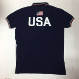 NWT POLO RALPH LAUREN NAVY BLUE USA OLYMPICS 2016 CUSTOM FIT SHORT SLEEVE POLO - Unique Style