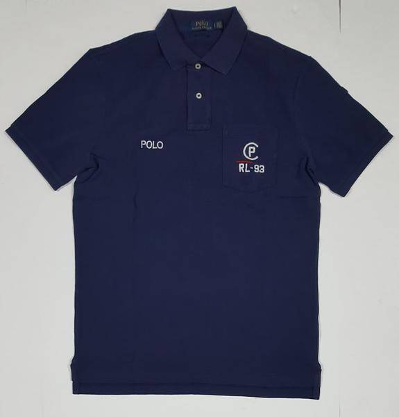 Nwt Polo Ralph Lauren Navy Pocket CP-93 Pocket Classic Fit Polo