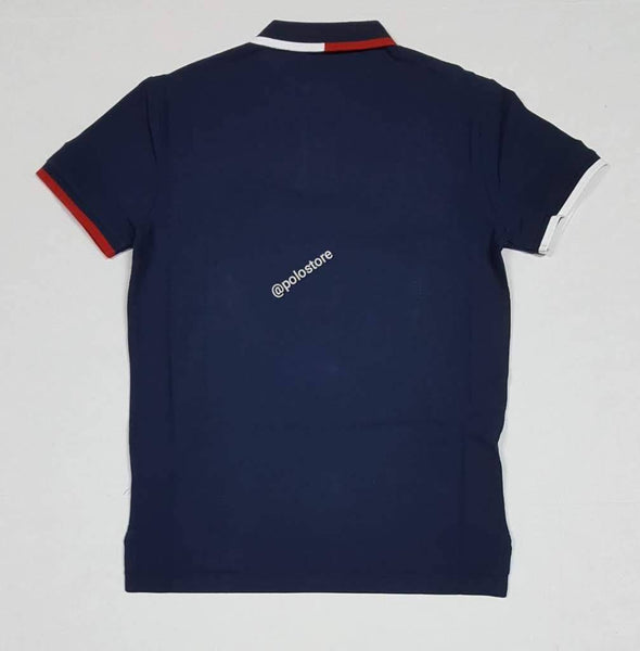 Nwt Polo Ralph Lauren Navy USA Custom Slim Fit Polo - Unique Style