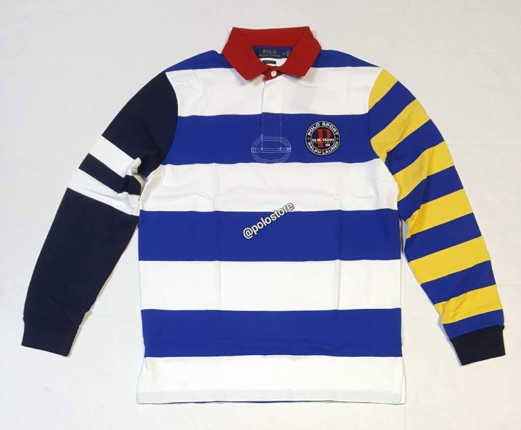 Nwt Polo Ralph Lauren P Patch 12M Striped Classic Fit Rugby