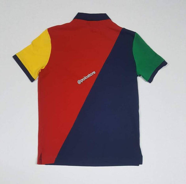 Nwt Polo Ralph Lauren Red/Blue Crest Classic Fit Polo - Unique Style