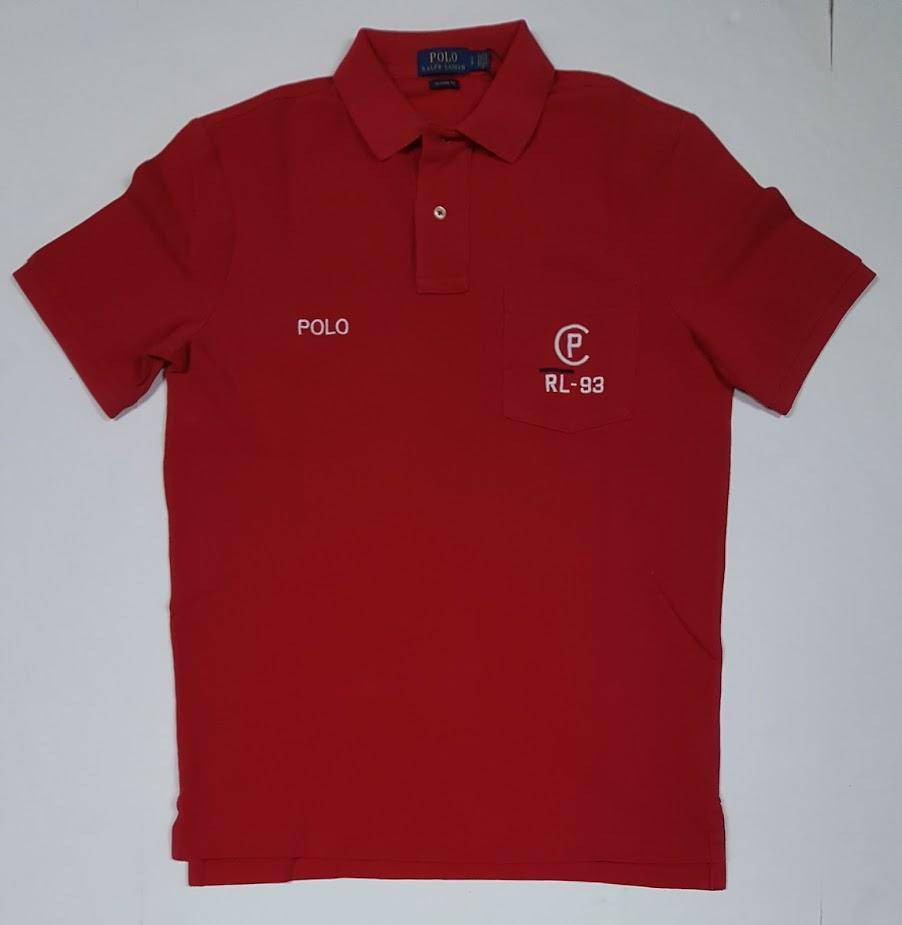 Nwt Polo Ralph Lauren Red Pocket CP-93 Pocket Classic Fit Polo