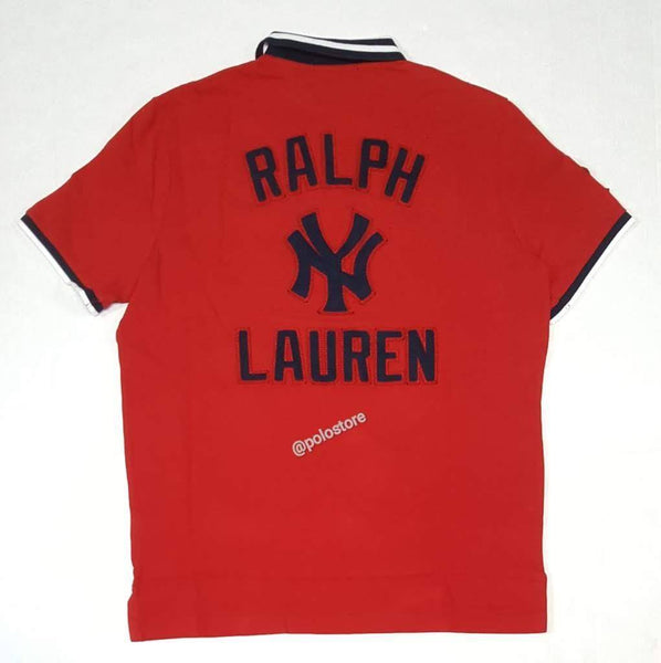 Nwt Polo Ralph Lauren Red Yankees Classic Fit Polo - Unique Style