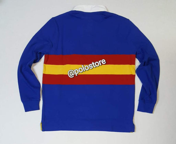 Nwt Polo Ralph Lauren Royal Blue Polo Terrain Sportsman Patch Rugby - Unique Style