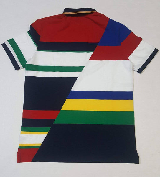 Nwt Polo Ralph Lauren Stripe Crest Classic Fit Polo - Unique Style