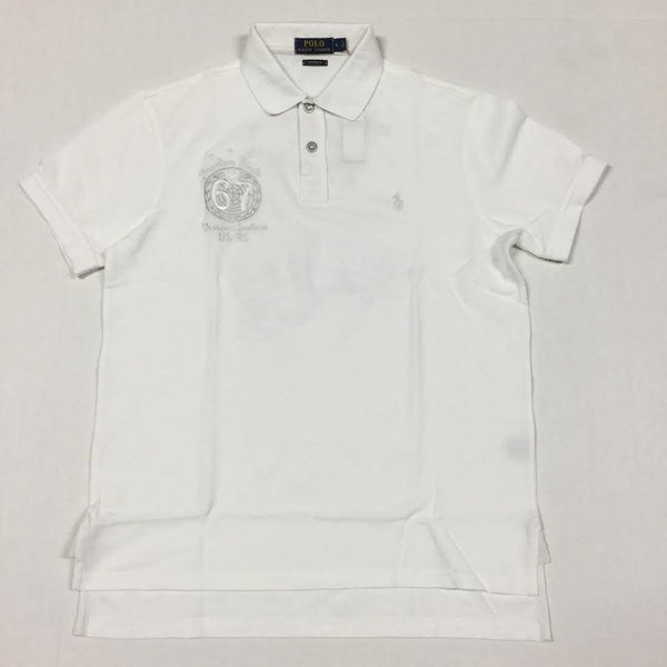 001 - Polo Ralph Lauren Men's Shirt White 710801500 - Polo Manches Courtes  Aryan