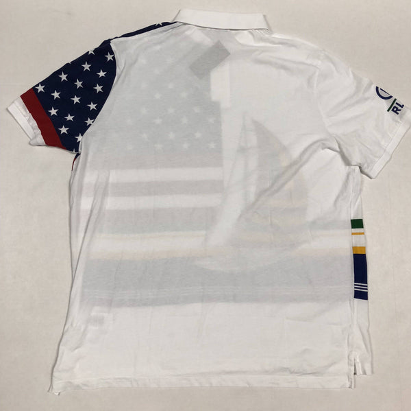 Nwt Polo Ralph Lauren White Sailboat Cp-93 Classic fit Polo - Unique Style