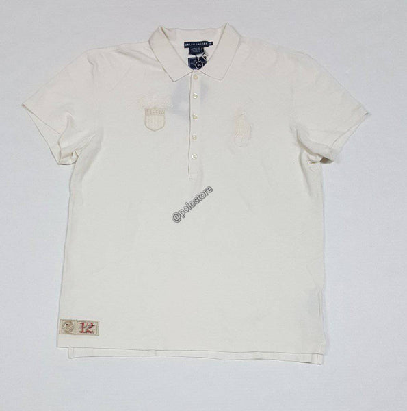 Nwt Womens Polo Ralph Lauren Off-White Polo USA Shirt - Unique Style