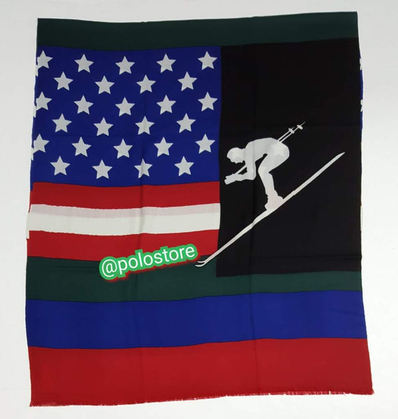 Nwt Polo Ralph Lauren Downhill Suicide Skier Scarf - Unique Style