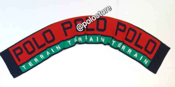 Nwt Polo Ralph Lauren Navy/Red/Green Polo Terrain Scarf - Unique Style