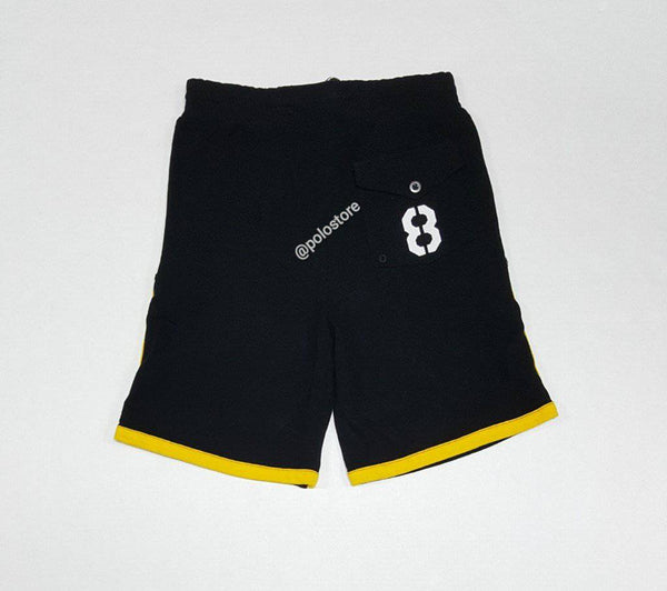 Kids Polo Ralph Lauren Spain Black/Yelllow/White Sweatshorts - Unique Style