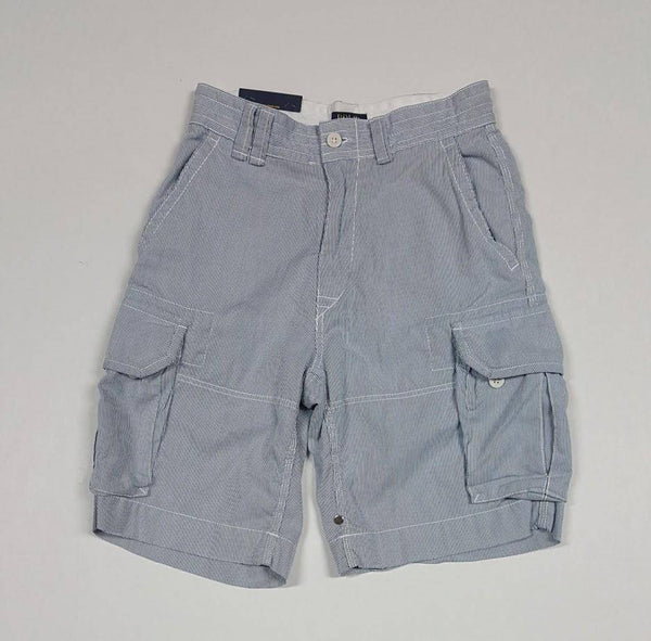 NWT POLO RALPH LAUREN BLUE WHITE CARGO SHORTS - Unique Style