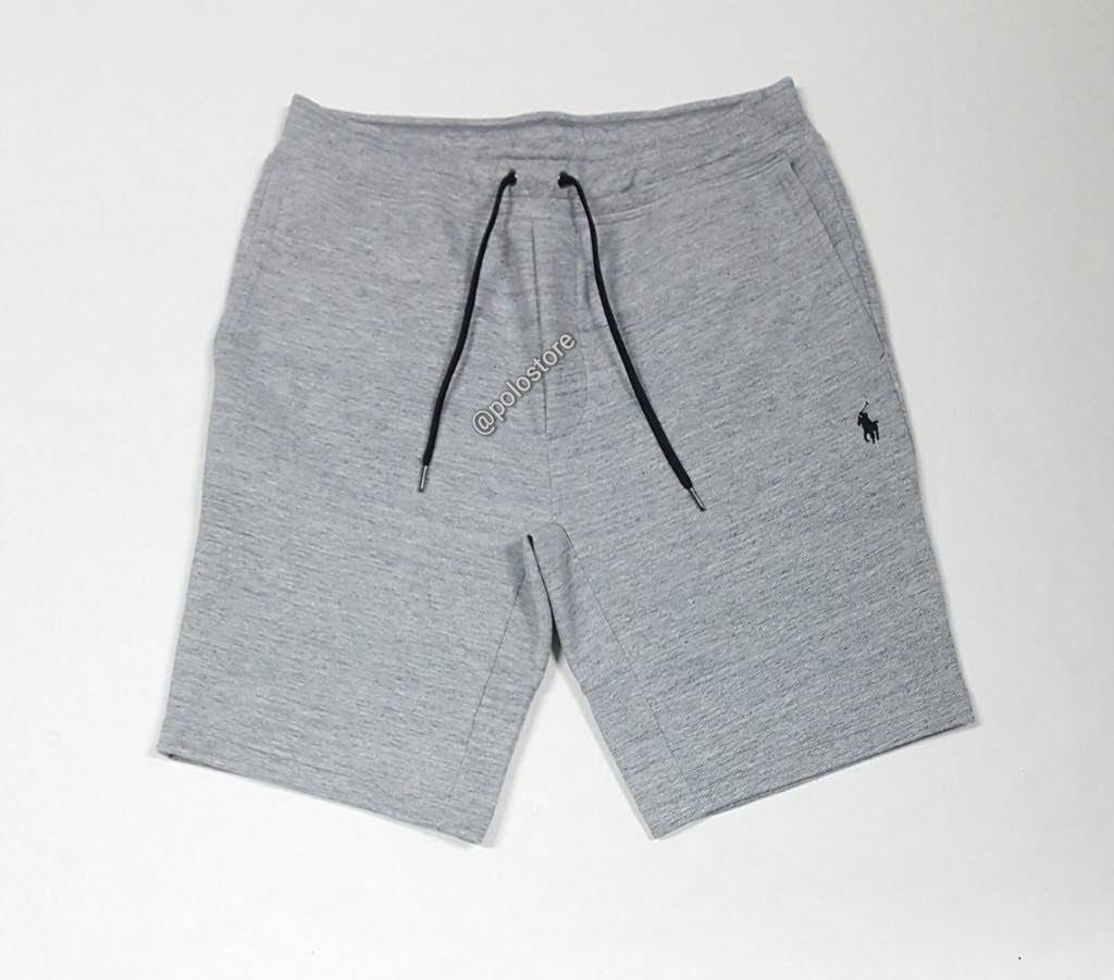 Nwt Polo Ralph Lauren Grey Double Knit Small Pony Shorts