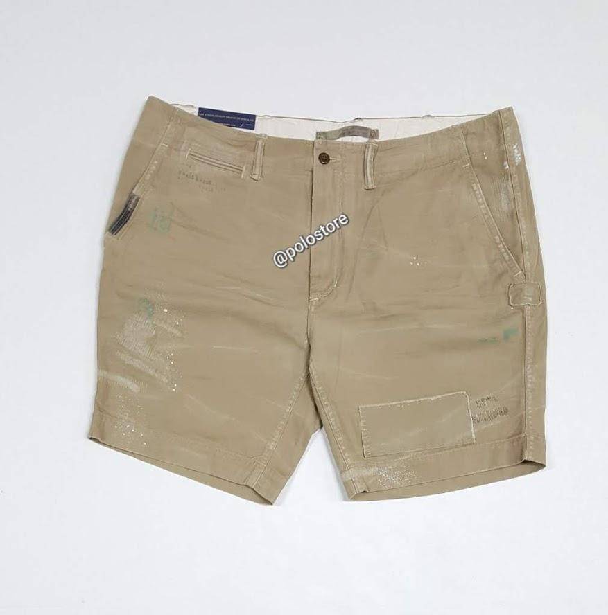 Nwt Polo Ralph Lauren Khaki Paint Shorts