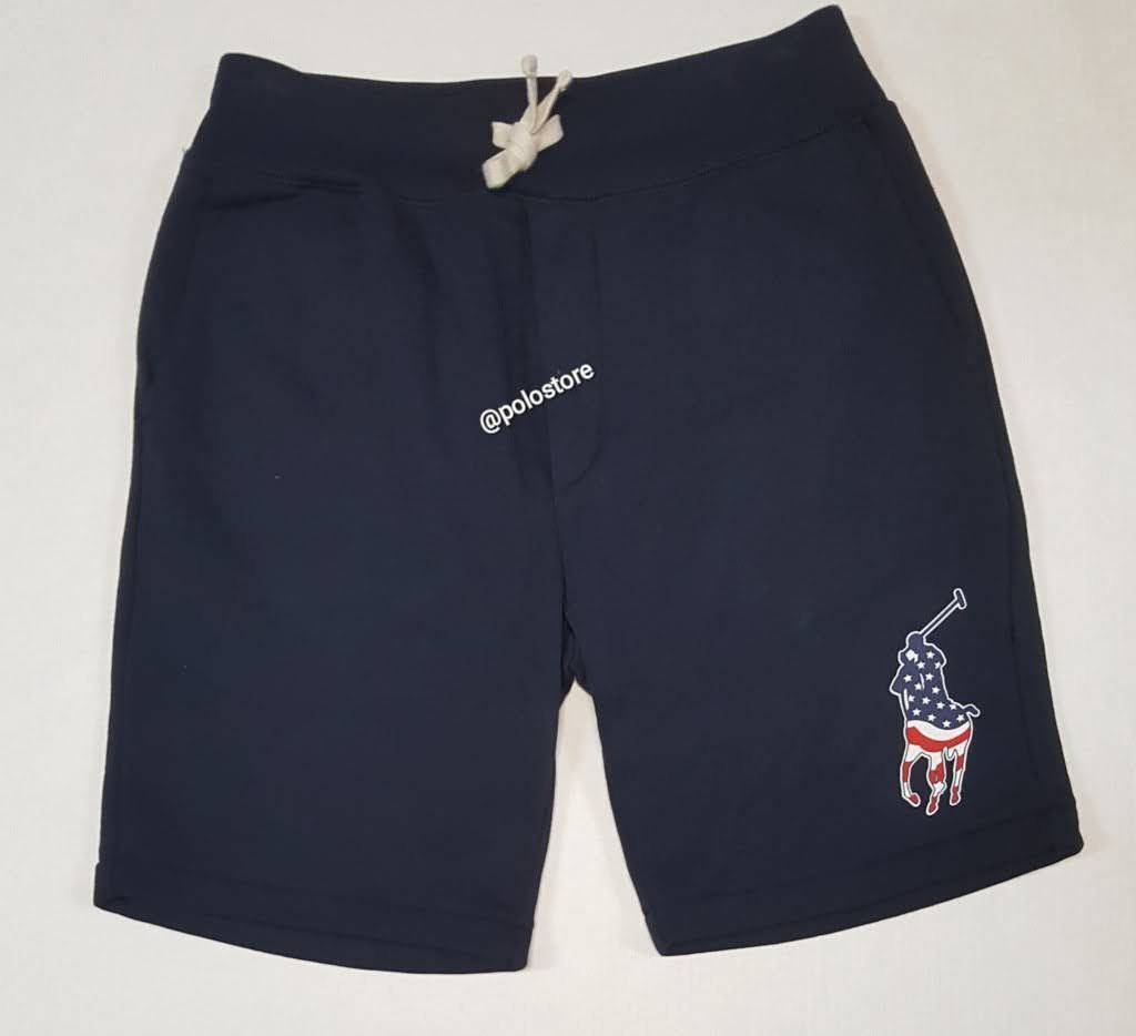 Nwt Polo Ralph Lauren Navy American Flag Big Pony Shorts