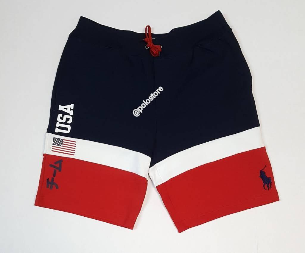 Nwt Polo Ralph Lauren Navy Big Pony Team USA Shorts