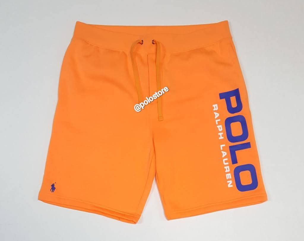 Nwt Polo Ralph Lauren Orange Spellout Shorts