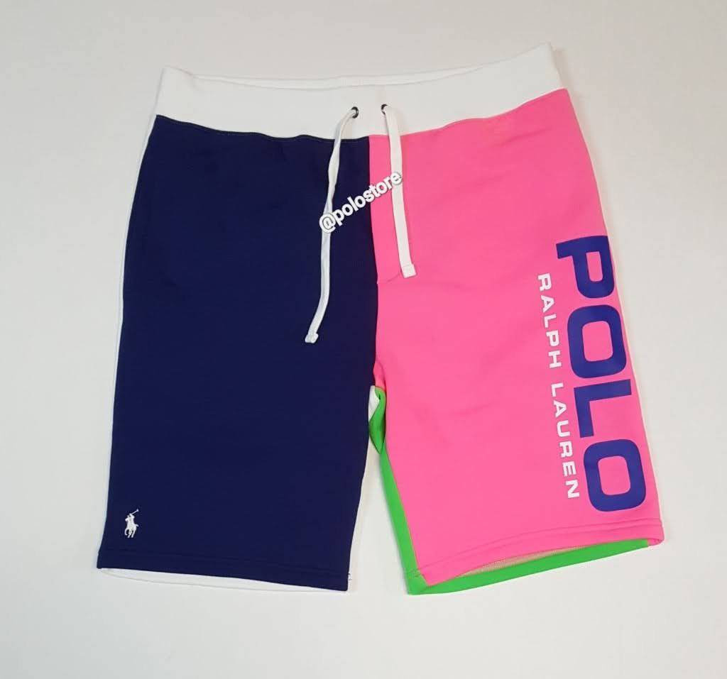 Nwt Polo Ralph Lauren Pink/Orange /Green Spellout Shorts