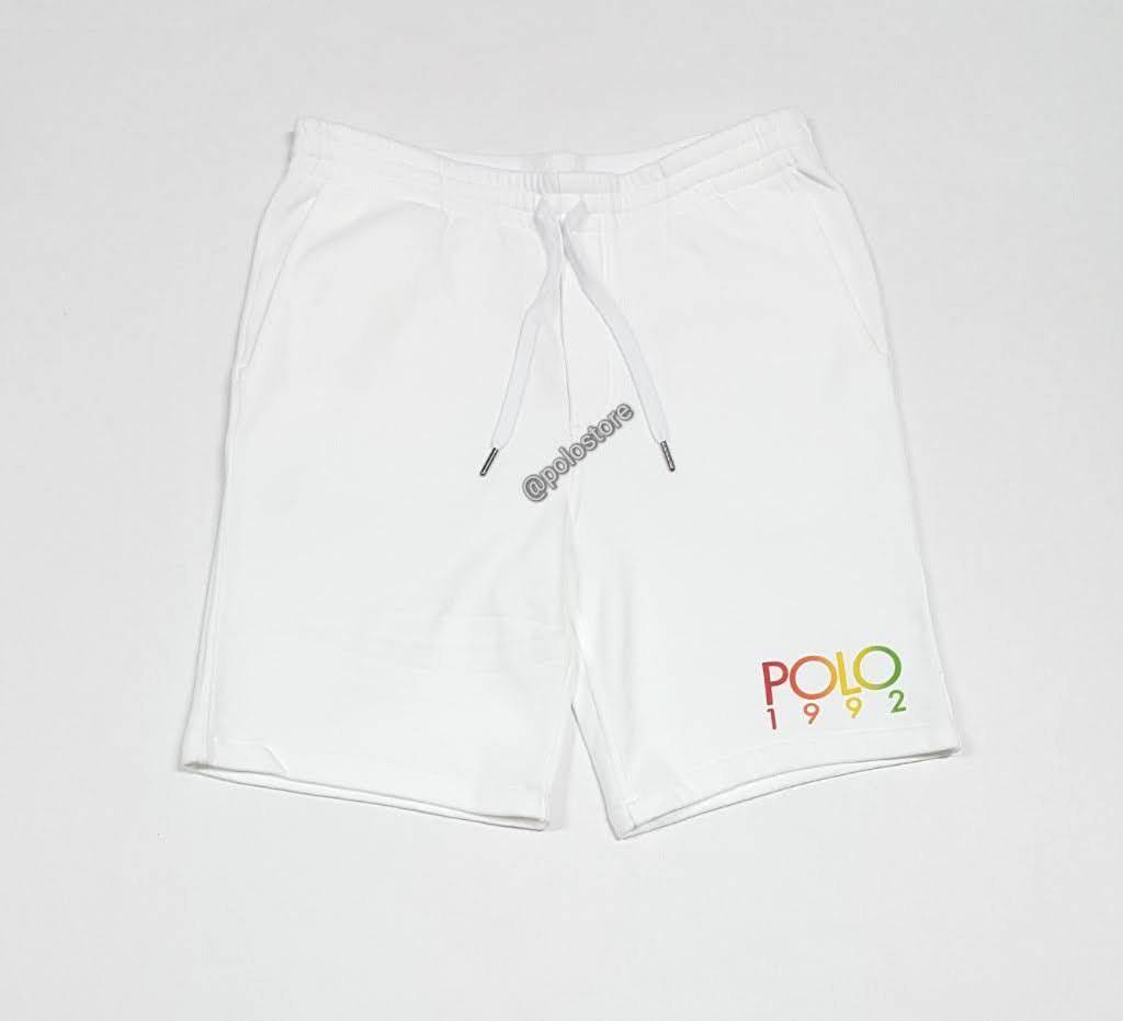 Nwt Polo Ralph Lauren White 1992 Fleece Shorts