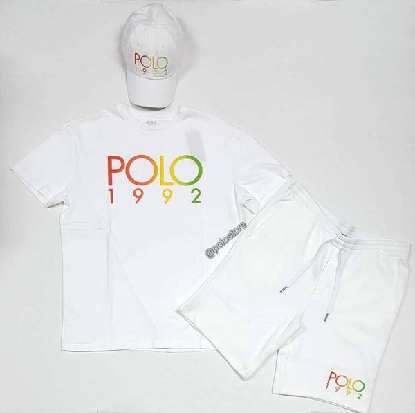 Nwt Polo Ralph Lauren White 1992 Fleece Shorts - Unique Style