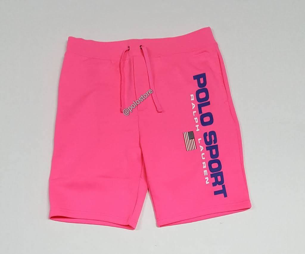 Nwt Polo Sport Pink Spellout Shorts