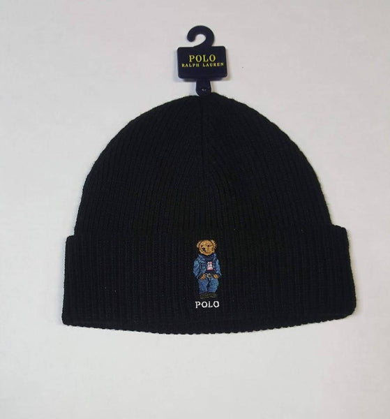 Nwt Polo Ralph Lauren 0492 Black Jean Jacket bear Skully - Unique Style