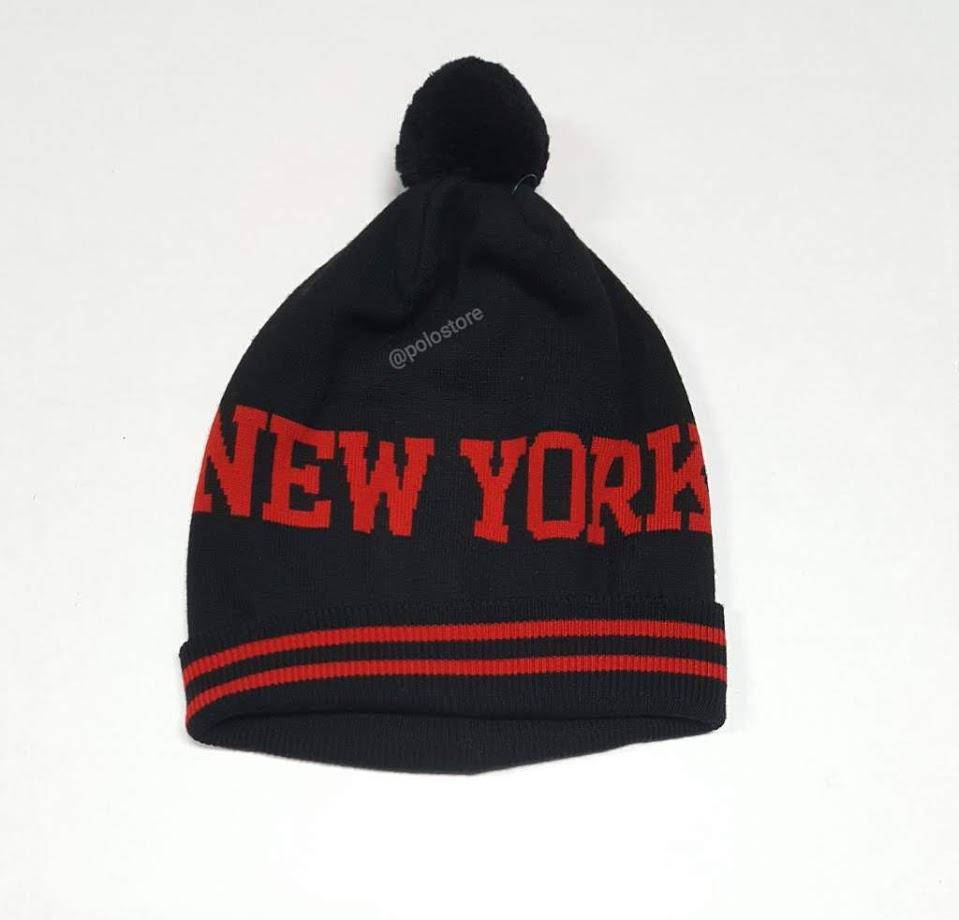 Nwt Polo Ralph Lauren Black/Red New York Skully