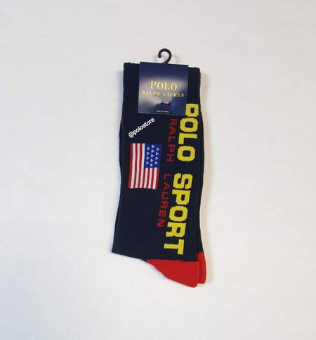 Nwt Polo Ralph Lauren Polo Spellout Socks