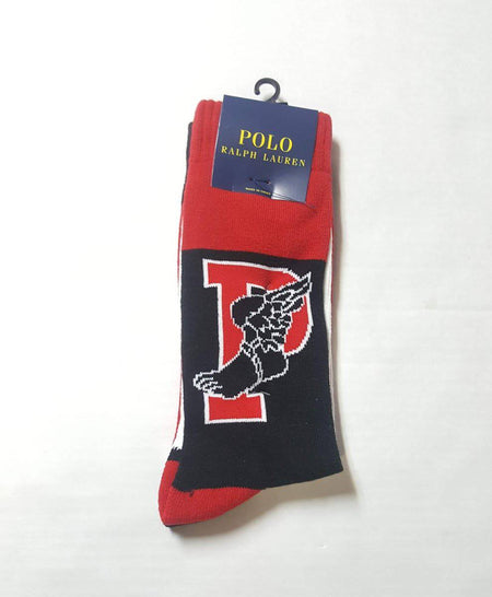 Nwt Polo Ralph Lauren Red Martini Allover Teddy Bear Socks