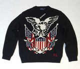 Nwt Polo Ralph Lauren Black Eagle K-Swiss Wool Sweaters - Unique Style