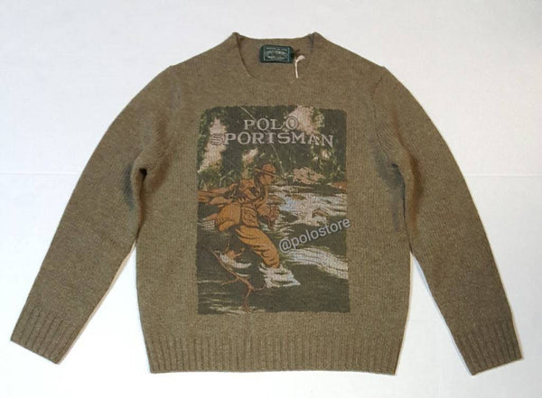 Nwt Polo Ralph Lauren Camo Sportsman Wool Sweater - Unique Style
