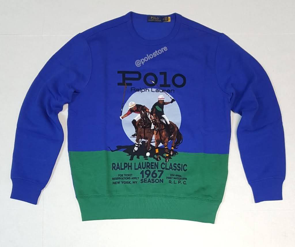 Nwt Polo Ralph Lauren Equestrian 1967 Graphic Sweatshirt
