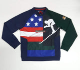 Nwt Polo Ralph Lauren Navy/Green Sui Sweatshirt - Unique Style