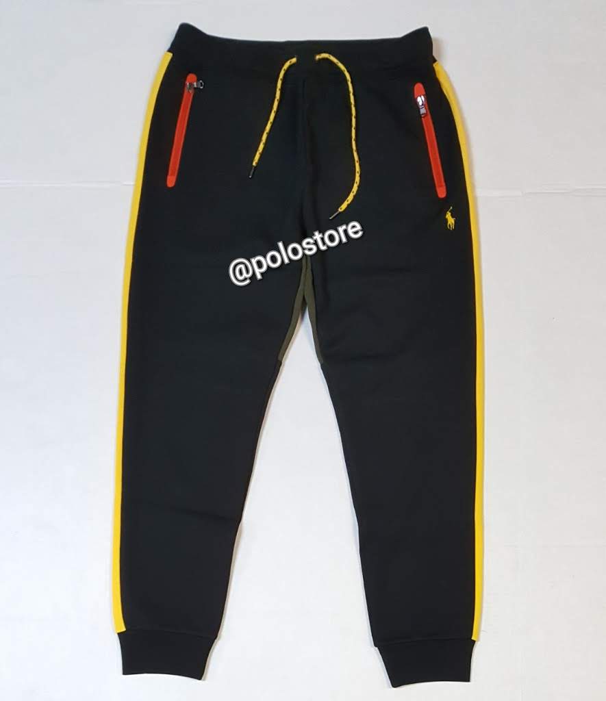 Nwt Polo Ralph Lauren Black/Yellow/Olive RL-67 Joggers