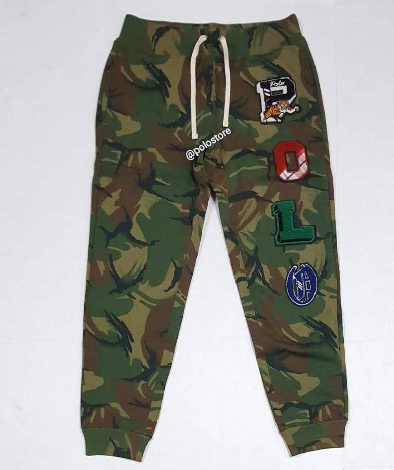 Nwt Polo Ralph Lauren Camo Fleece Patch Joggers