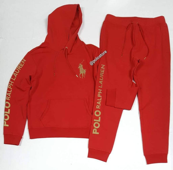 Nwt Polo Ralph Lauren Red Big Pony Joggers - Unique Style