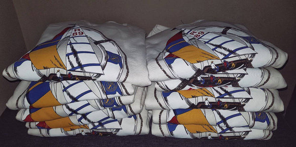 NWT POLO RALPH LAUREN WHITE LIFE PRESERVER & SAILING THEME CLASSIC FIT SWEATSHIRT - Unique Style