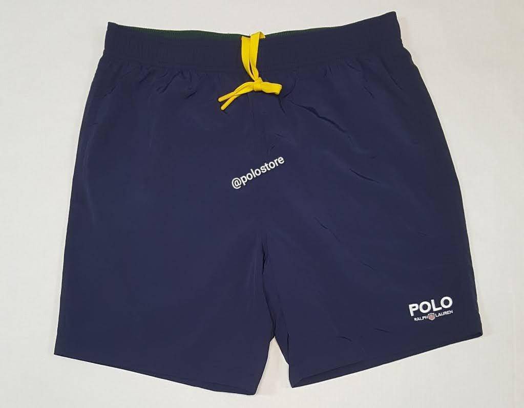 Nwt Polo Ralph Lauren Navy Polo Embroidered K-Swiss Swim Trunks