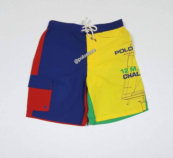 Nwt Polo Ralph Lauren Polo Sport 12 M Yacht Challenge Swim Trunks - Unique Style