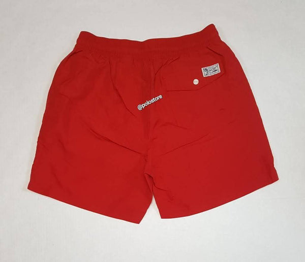 Nwt Polo Ralph Lauren Red Spellout Swim Trunks - Unique Style