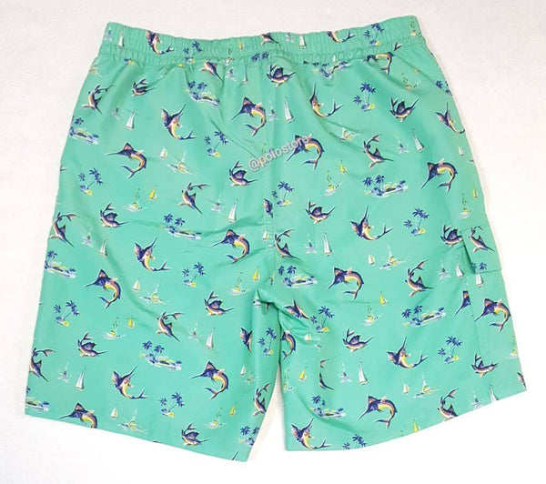 Nwt Polo Ralph Lauren Swordfish Allover Print Swim Trunks - Unique Style