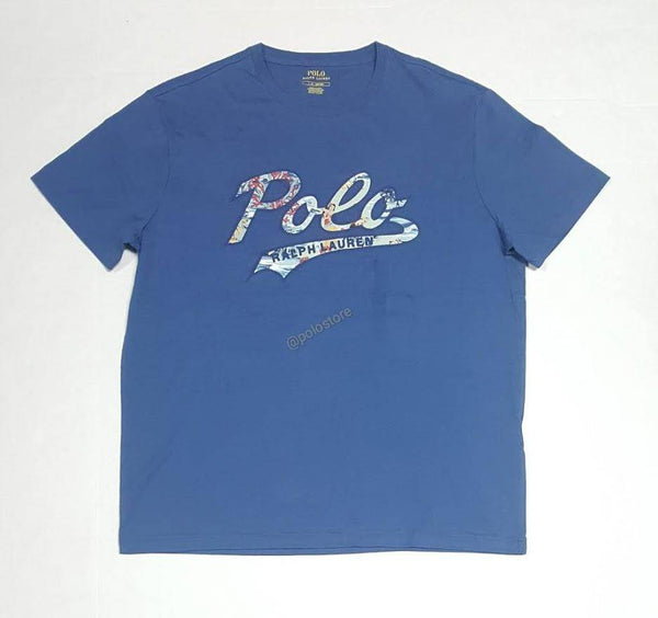 Nwt Polo Ralph Lauren Blue Hawaii Script Tee - Unique Style