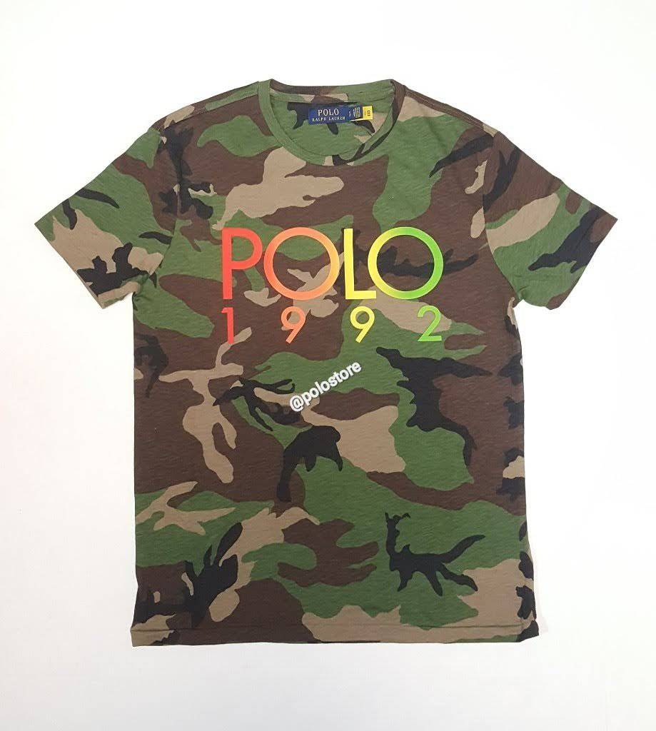 Nwt Polo Ralph Lauren Camo 1992 Tee