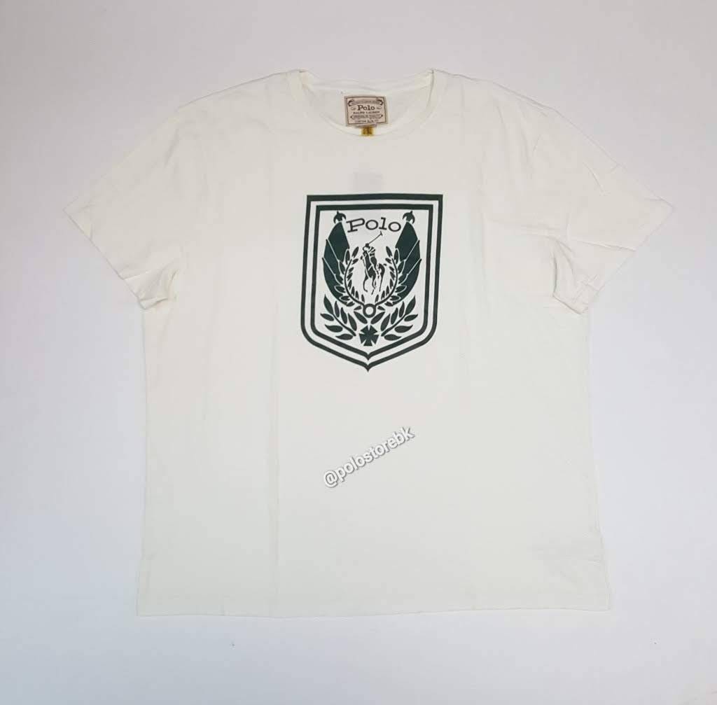 Nwt Polo Ralph Lauren Cream Uni Custom Slim Fit Tee