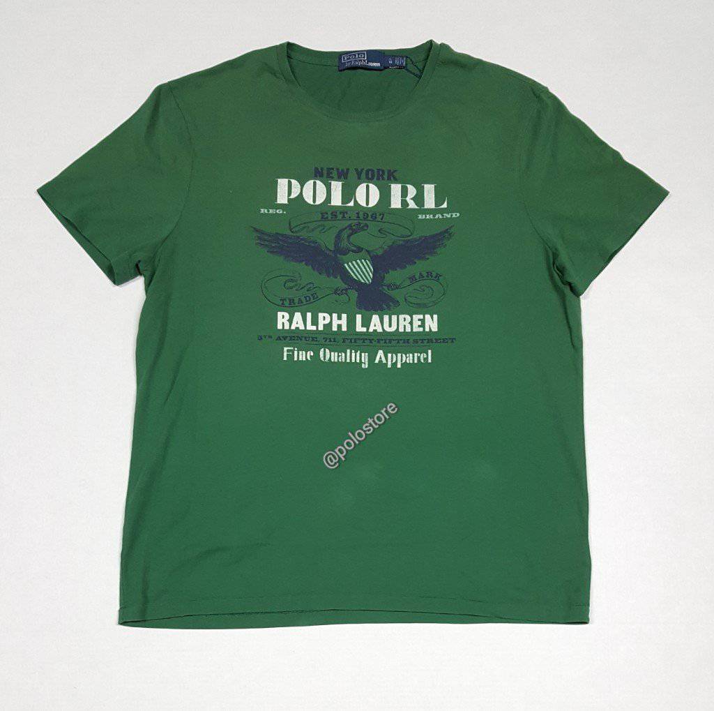 Nwt Polo Ralph Lauren Green New York Polo RL Tee