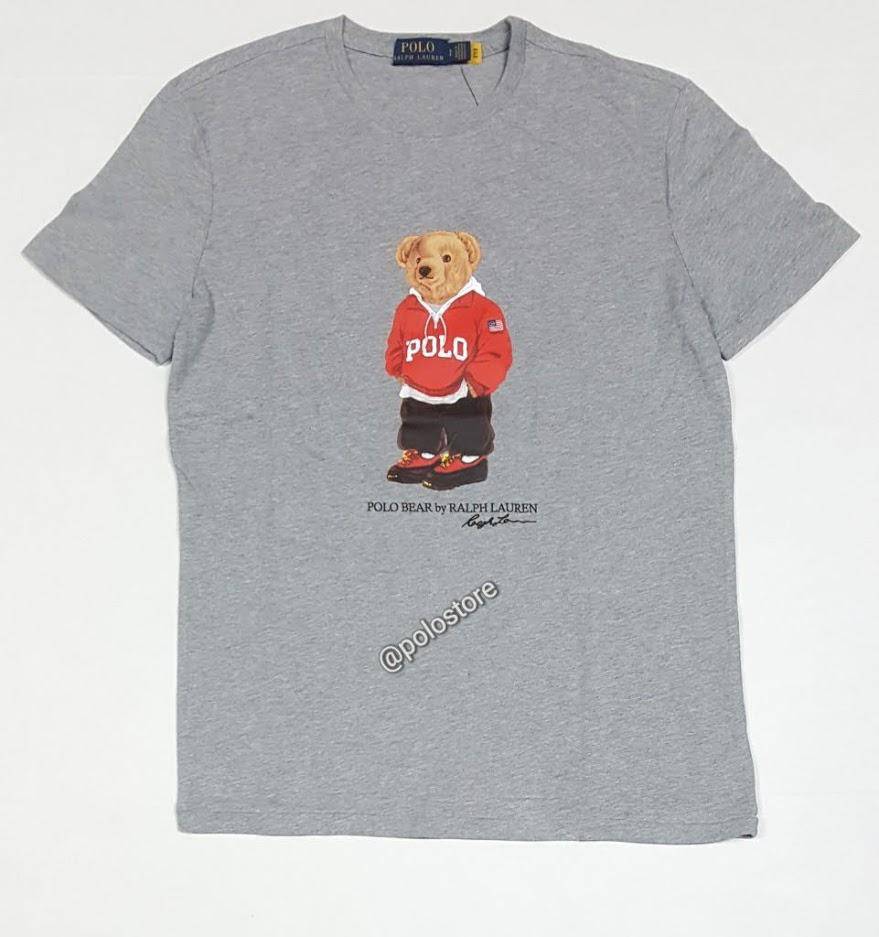 Nwt Polo Ralph Lauren Grey Polo Sweatshirt Teddy Bear Tee u