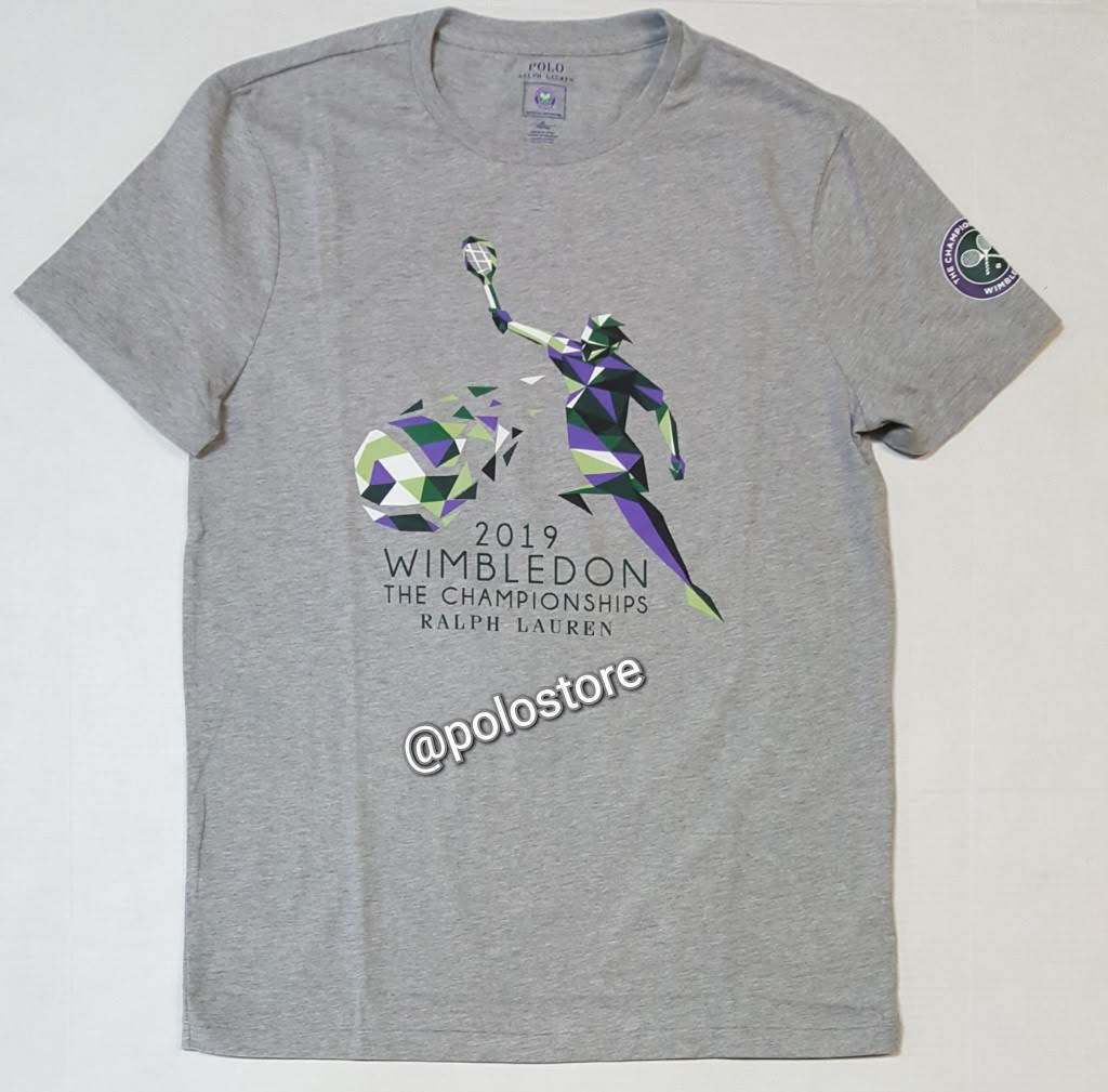 Nwt Polo Ralph Lauren Grey Wimbledon 2019 Tee
